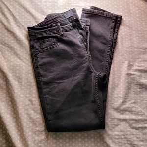 Black tapered leg jeans